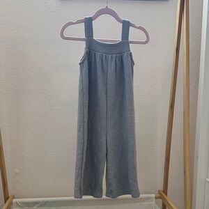 Zara Light Blue Sleeveless Wide-Leg Jumpsuit